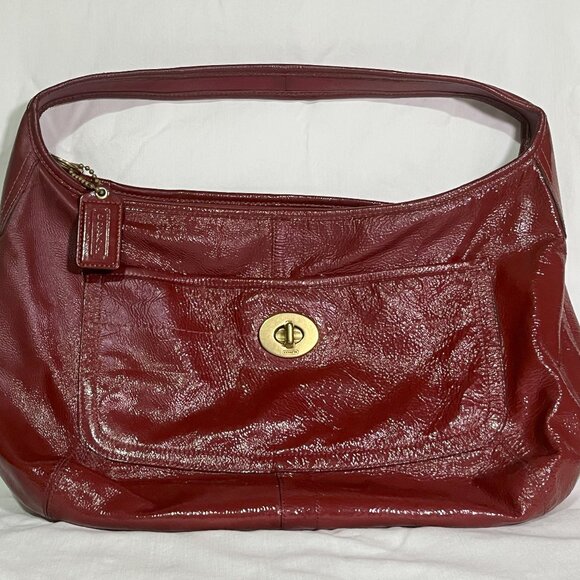 Coach Handbags - Coach Ergo Patent LARGE Hobo Tote Bag - Purse Large Satchel F12887